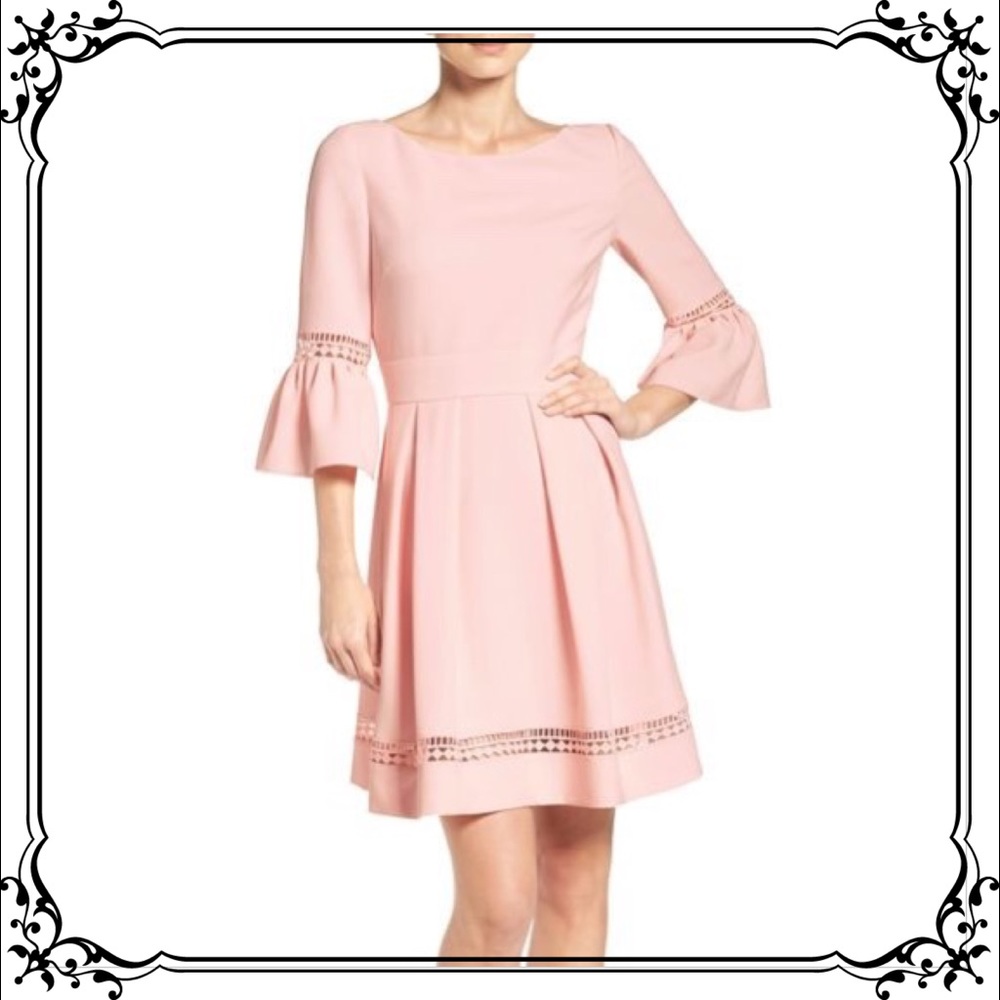 Eliza J Bell Sleeve Fit & Flare Dress